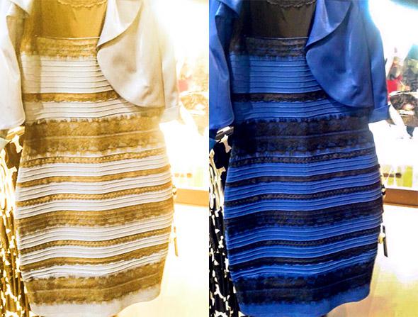 coloured dress illusion